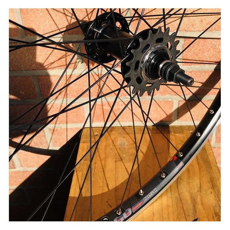 Roue Arrière Custom Bikelife X Collective 27.5 Pouces à Disk Noire - Wheeling Bike – Image 2