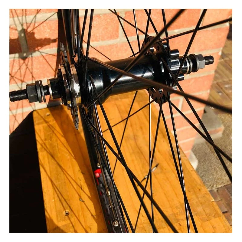 Roue Arrière Custom Bikelife X Collective 29 Pouces à Disk Noire - Wheeling Bike – Image 4